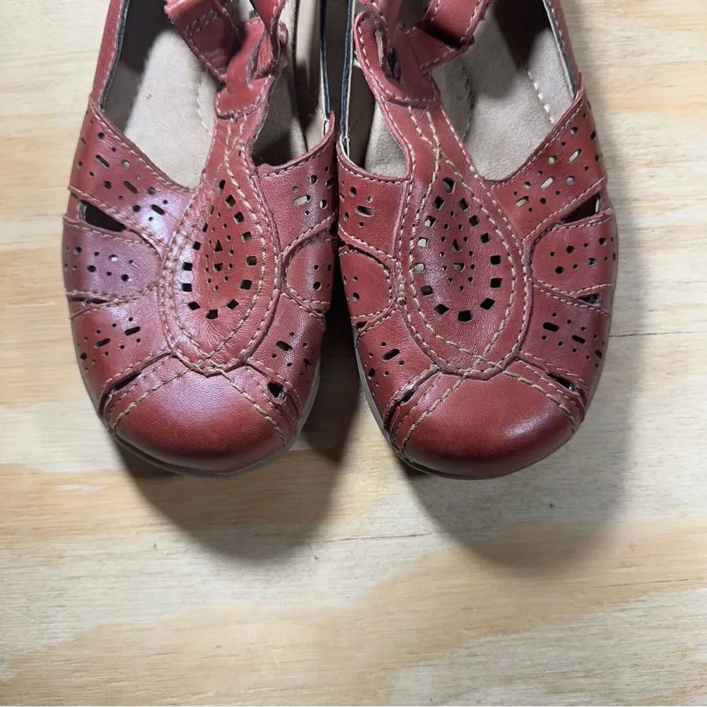 Earth Origins Rapid Tatum Red Mary Jane Shoes Women’s Size 7.5